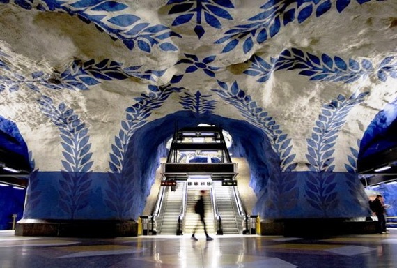 Арт метро в Стокгольме + 20фото.